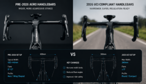 Old vs new bike handlebars comparison