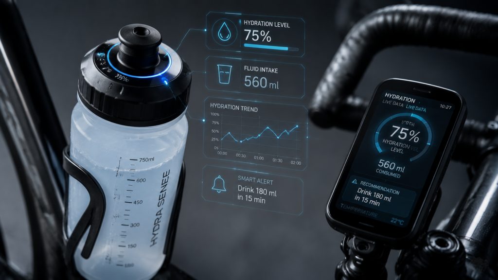 Smart hydration system with bike computer