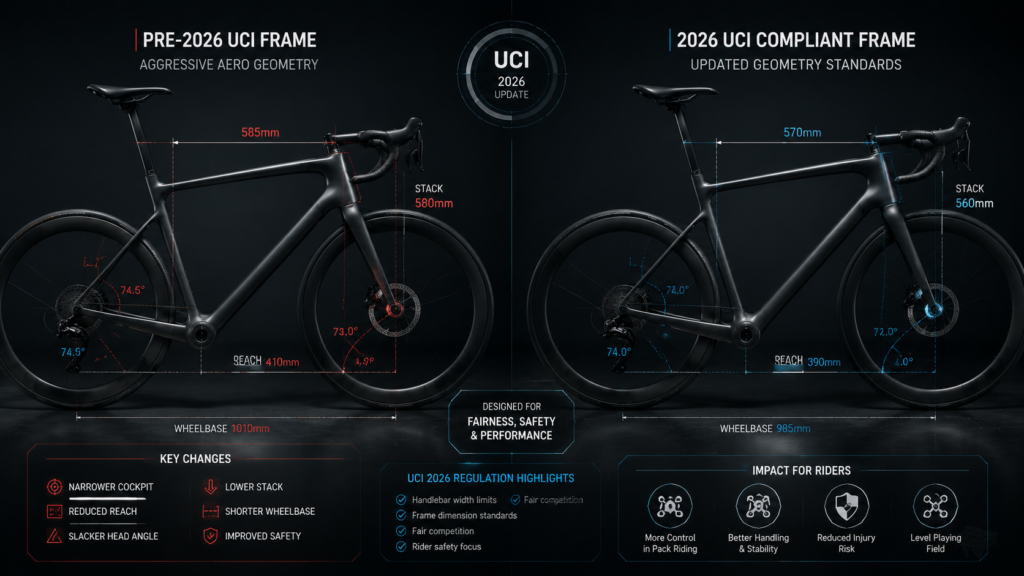 UCI 2026 frame geometry comparison