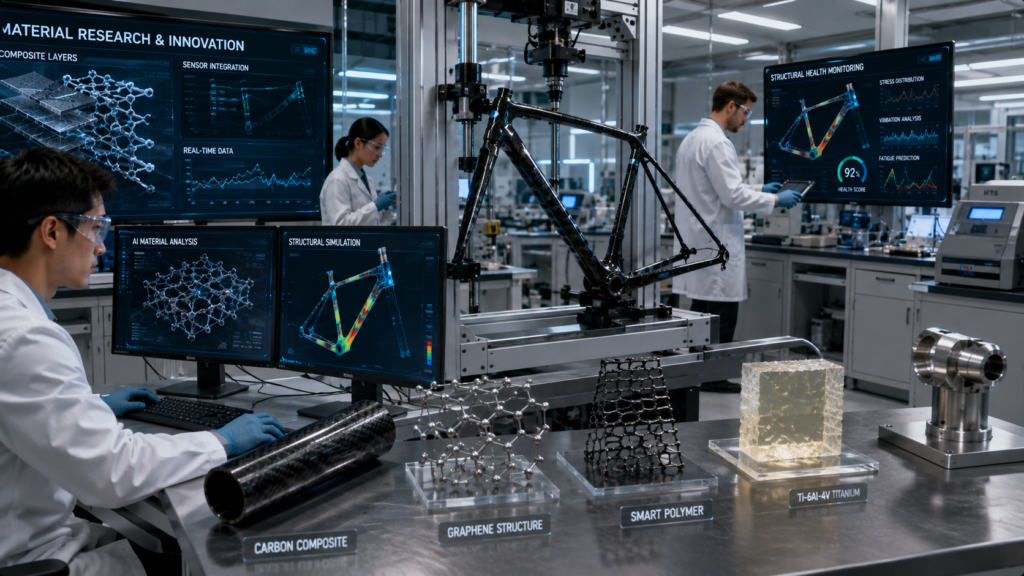 Engineers testing immersive cycling technology with VR systems