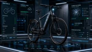Software-defined bicycle with AI features, firmware updates, and connected smart bike technology