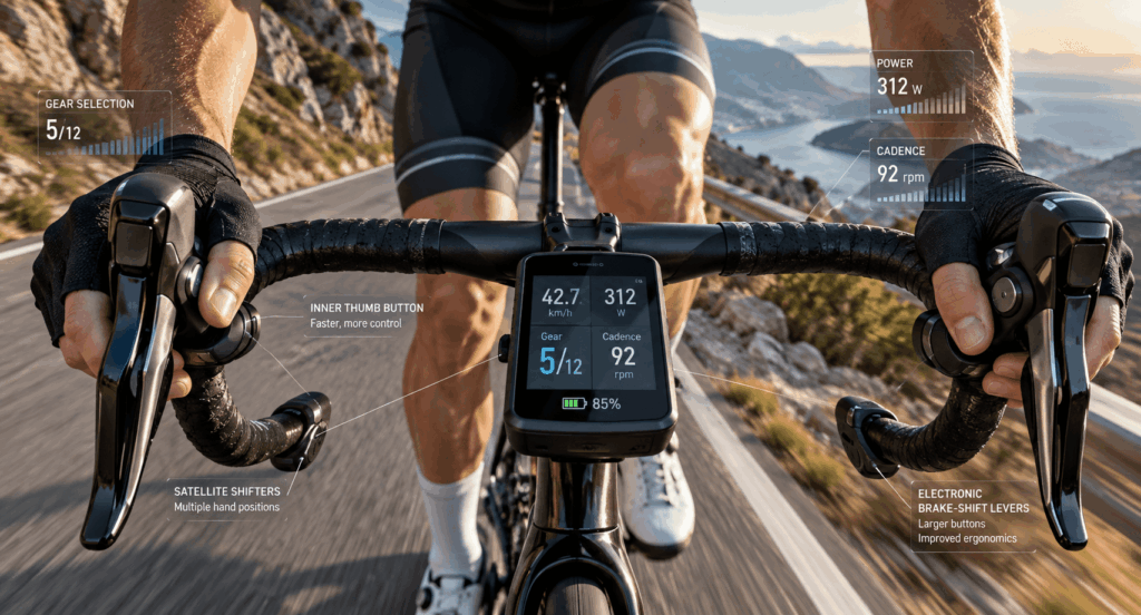 Golden-Hour Mountain Ride HUD