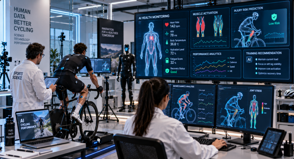 Researchers developing AI bicycle health monitoring systems with biometric analytics
